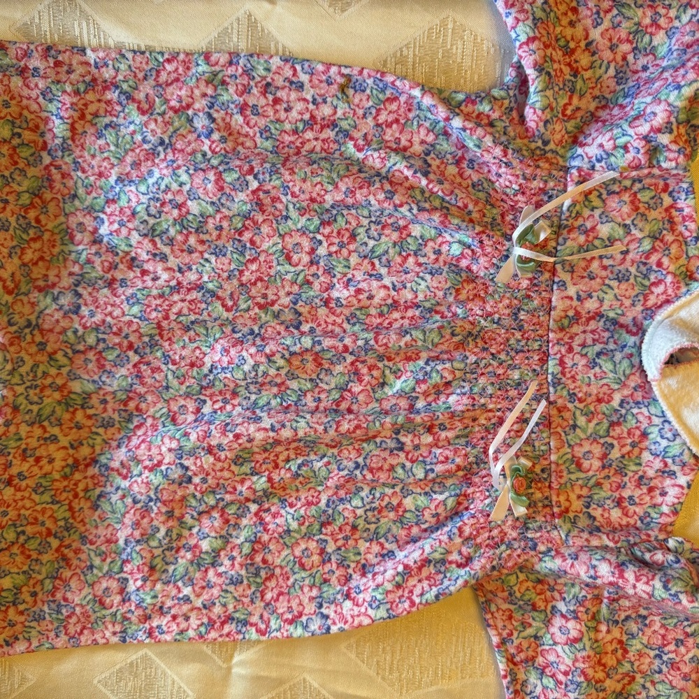Charming Vintage Floral Kids Footie